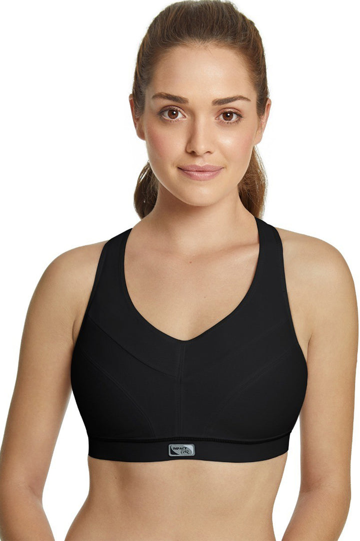 Royce S8020 Impact Free Flex Fit Black Sport Bra - Shirley Allum Boutique