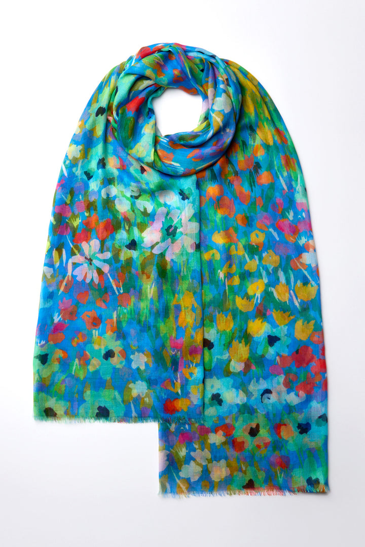Sahara Scarf Abstract Patchwork Multicolour AHS6307-APG - Shirley Allum Boutique