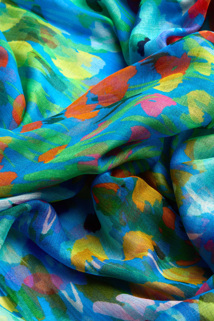 Sahara Scarf Abstract Patchwork Multicolour AHS6307-APG - Shirley Allum Boutique