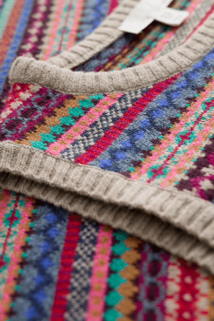 Seasalt 211 Multicolour Percella Cove Star Jasmine Bisque Mix Vest Jumper - Shirley Allum Boutique