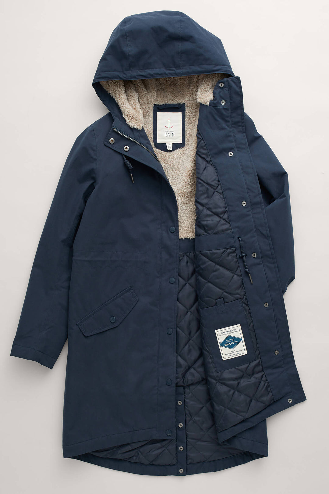 Seasalt 463 Midnight Blue Plant Hunter 2 Raincoat - Shirley Allum Boutique