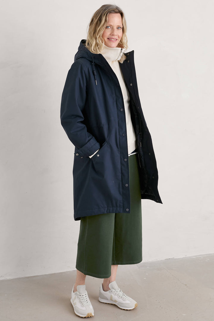 Seasalt 463 Midnight Blue Plant Hunter 2 Raincoat - Shirley Allum Boutique