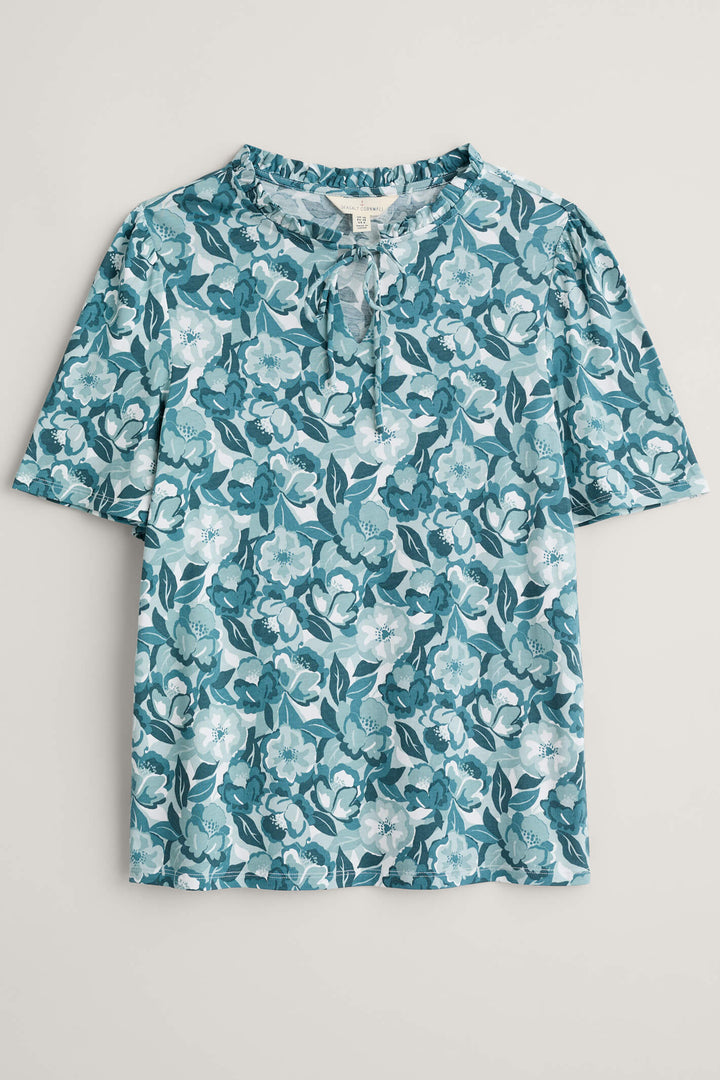 Seasalt Anchor Hold Collage Floral Reflection Top - Shirley Allum Boutique