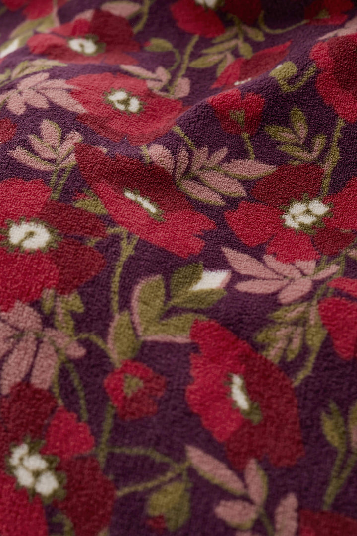 Seasalt Applique Poppy Grape Hushing Dressing Gown - Shirley Allum Boutique
