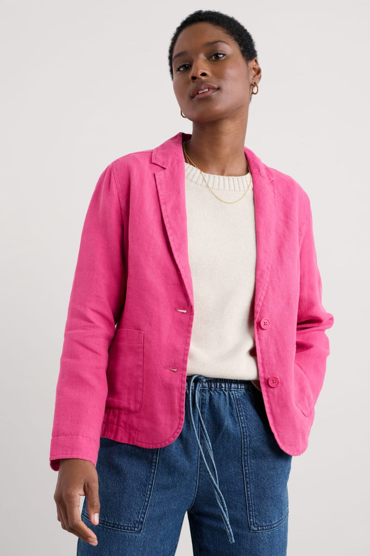 Seasalt Blinker Blazer Jacket Regular Tulip Pink WM32083R - Shirley Alum Boutique