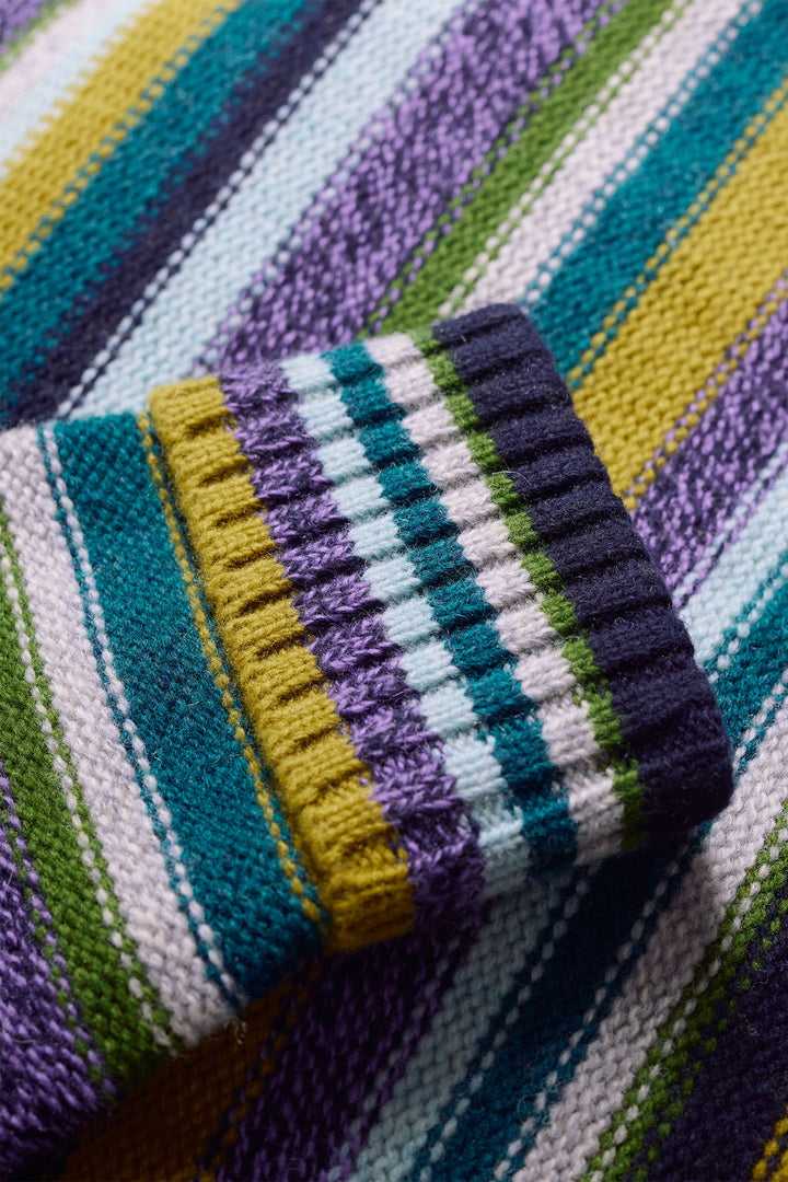 Seasalt Braque Jumper Concertina Dark Citron Green Multicolour WM25691R - Shirley Allum Boutique