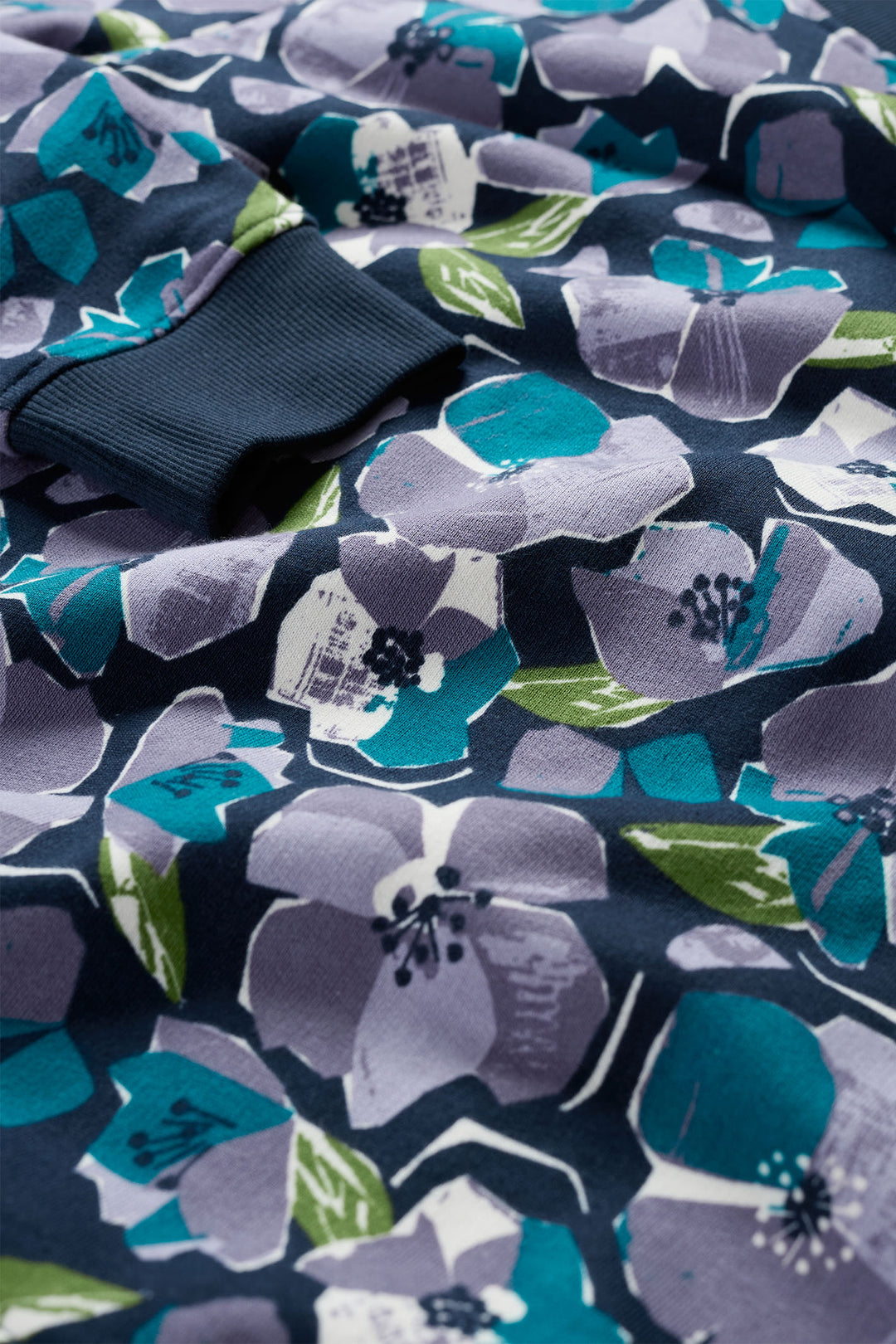 Seasalt Bright Wave Sweatshirt Paper Hellebores Echium WM36195R - Shirley Allum Boutique