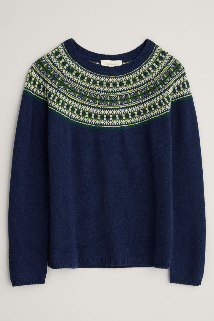 Seasalt Buck's Horn Jumper Bedstone Sea Cave Mix B-WM34679-34190 - Shirley Allum Boutique
