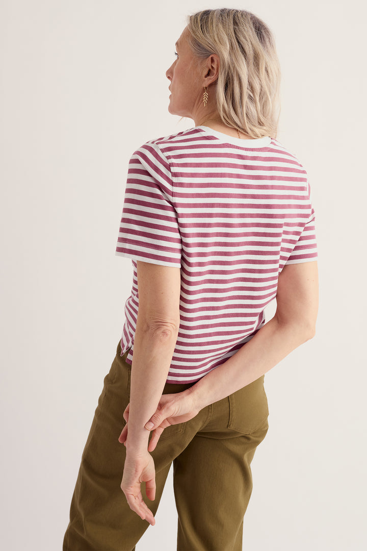 Seasalt Cornwall Copseland Mini Cornish Chalk Rosa Pink T-Shirt WM32430 38484, styled
