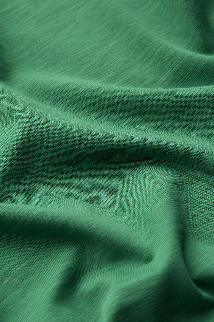 Seasalt Cornwall Copseland Pea Pod Green T-Shirt WM33126 15302, fabric detail