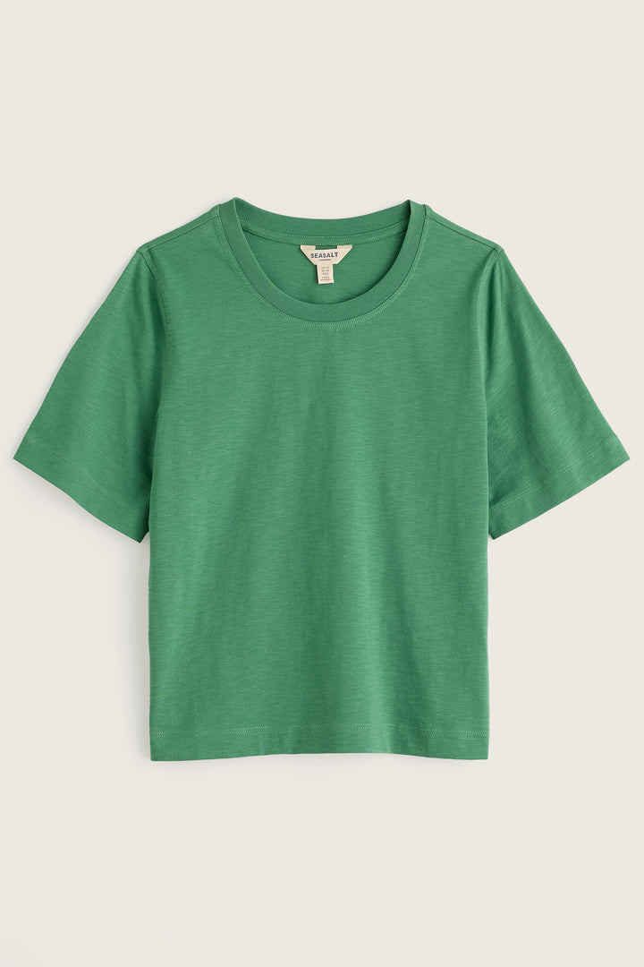 Seasalt Cornwall Copseland Pea Pod Green T-Shirt WM33126 15302, packshot