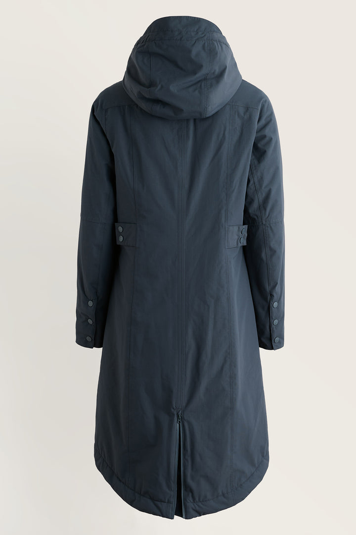 Seasalt Cornwall Janelle Squid Ink Navy Coat, back view