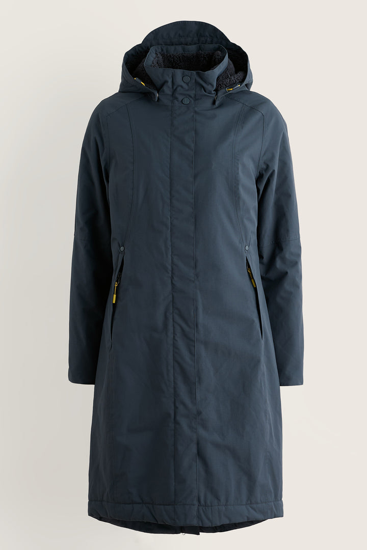 Seasalt Cornwall Janelle Squid Ink Navy Coat, front view