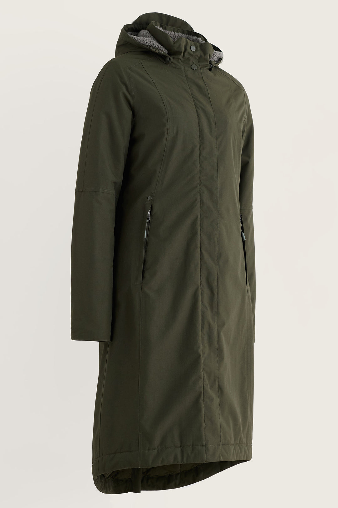 Seasalt Cornwall Janelle Woodland Green Waterproof Jacket, side view