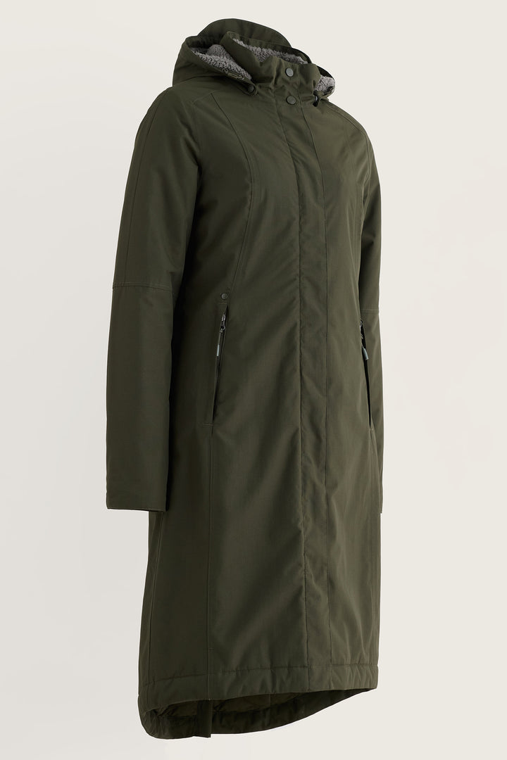 Seasalt Cornwall Janelle Woodland Green Waterproof Jacket, side view