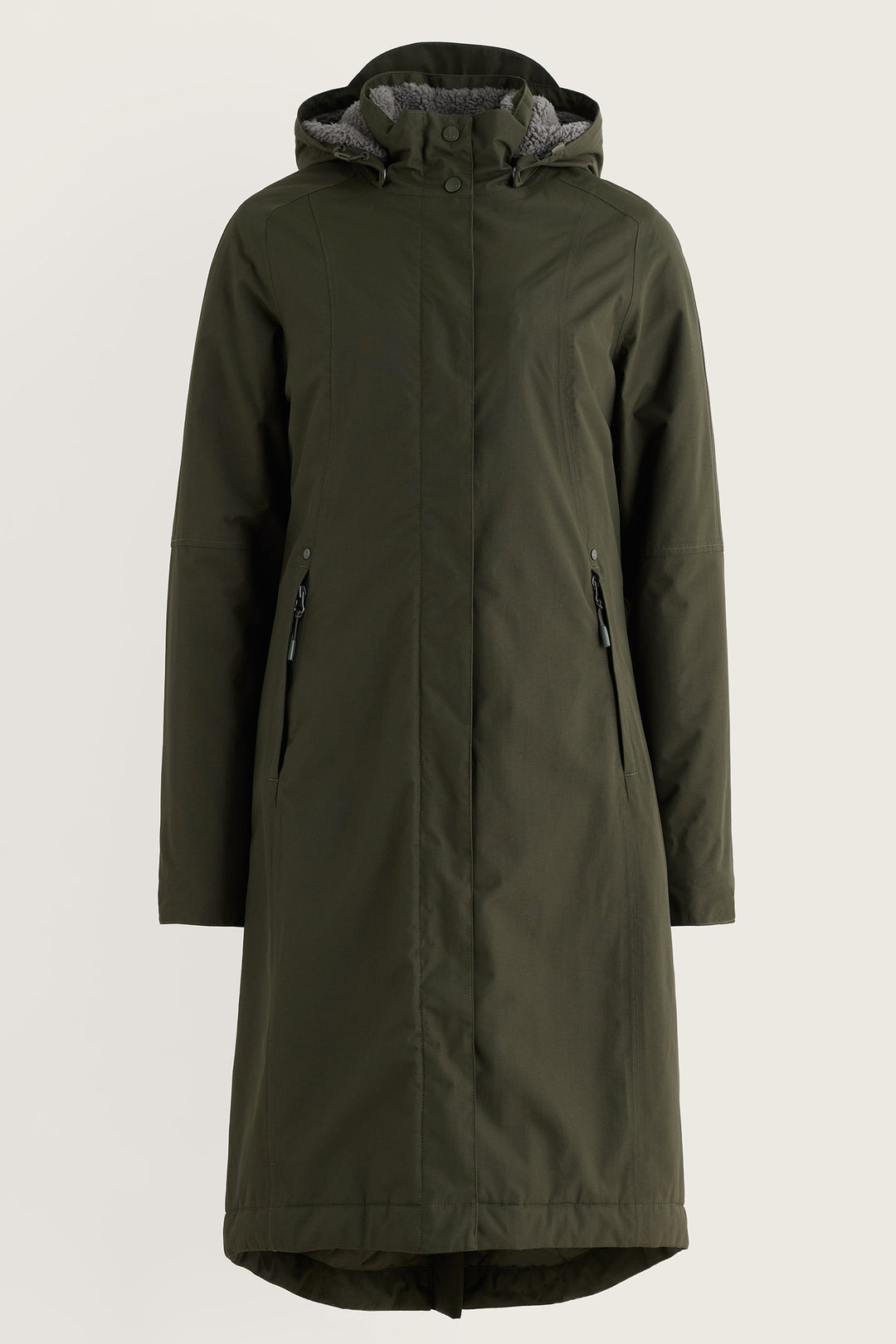 Seasalt Cornwall Janelle Woodland Green Waterproof Jacket, front view