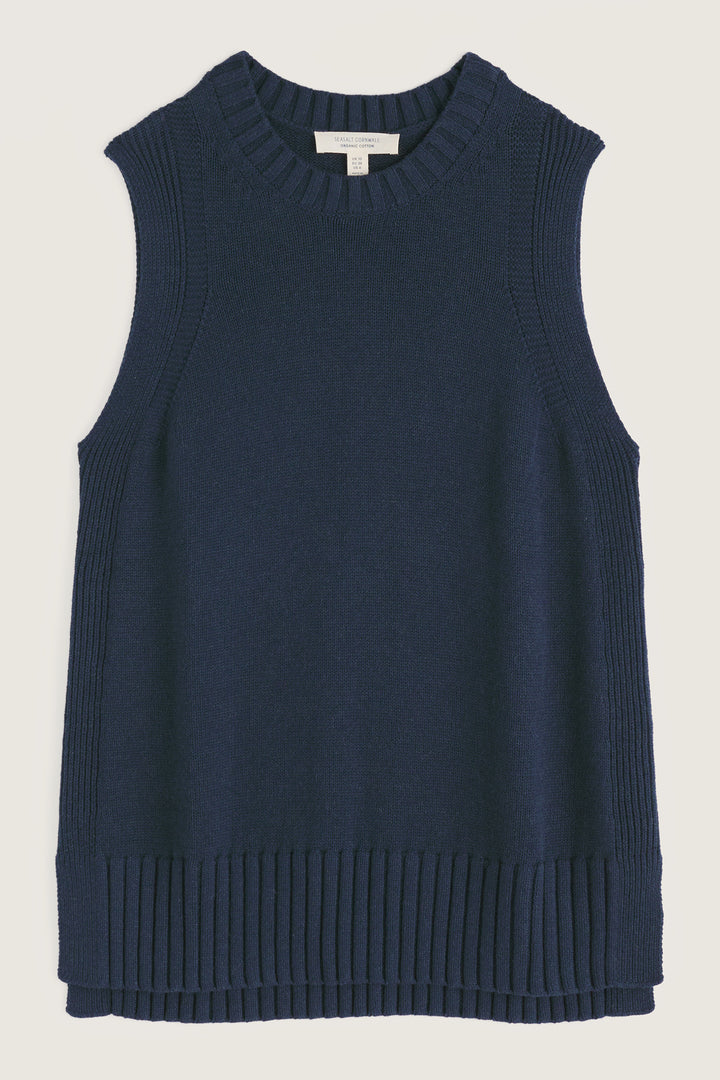 Seasalt Cornwall Redstart Maritime Navy Vest WM38843, packshot