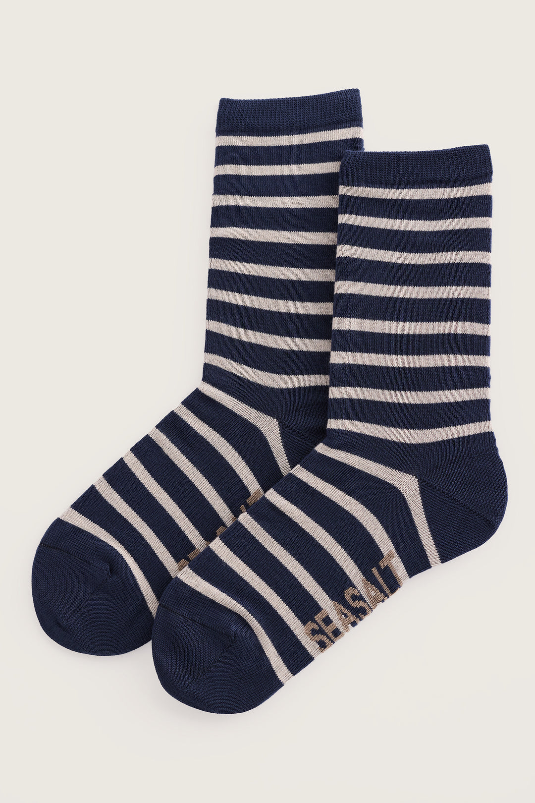 Seasalt Cornwall Sailor Socks Breton Magpie Navy AC23180 16908, packshot