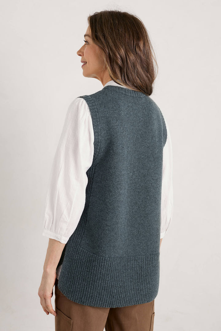 Seasalt Coupling Vest Light Nickel Tank Top Jumper - Shirley Allum Boutique