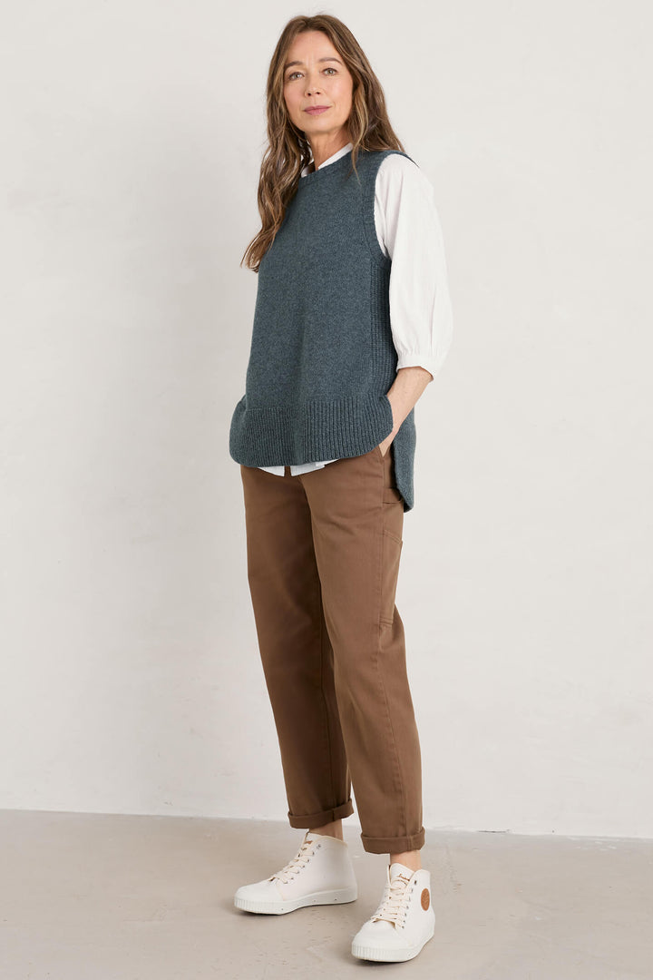 Seasalt Coupling Vest Light Nickel Tank Top Jumper - Shirley Allum Boutique