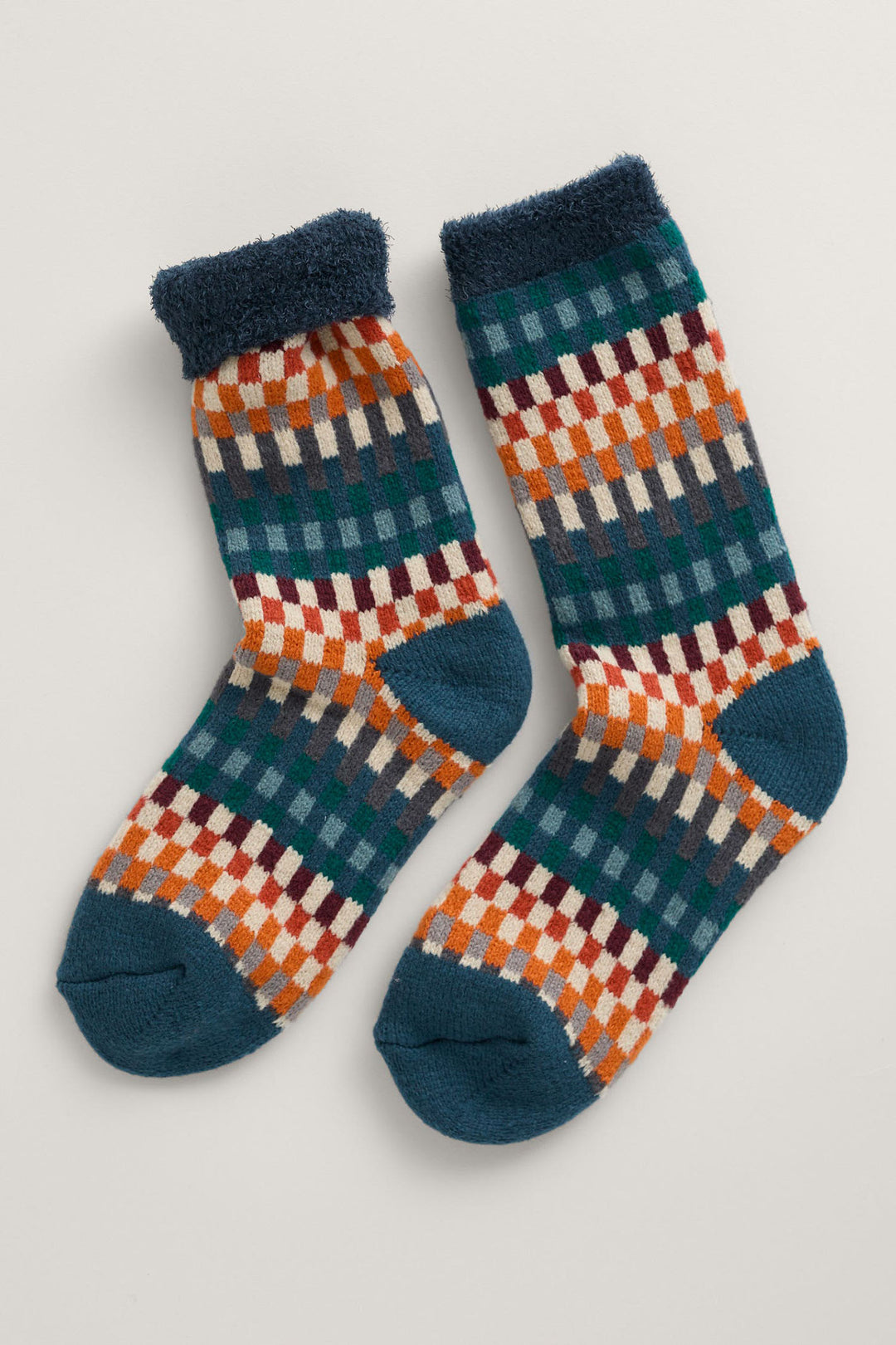 Seasalt Croquet Maritime Mix Blue Cabin Socks - Shirley Allum Boutique