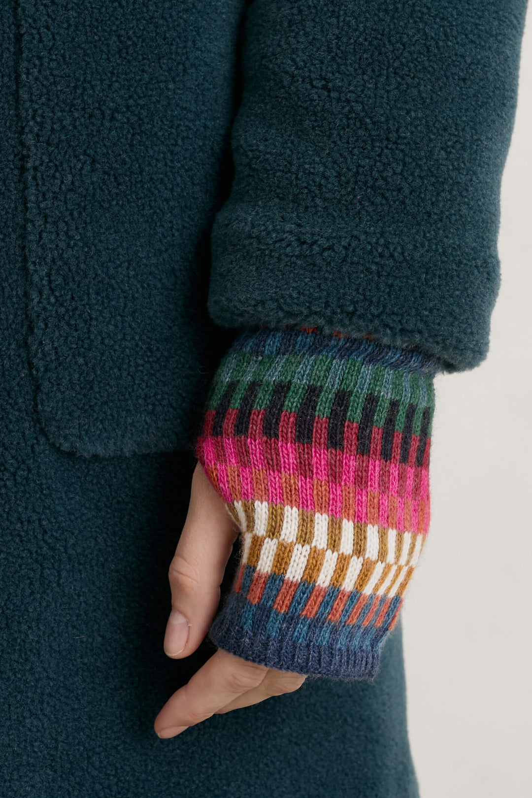 Seasalt Croquet Multicolour Malva Fingerless Mittens - Shirley Allum Boutique