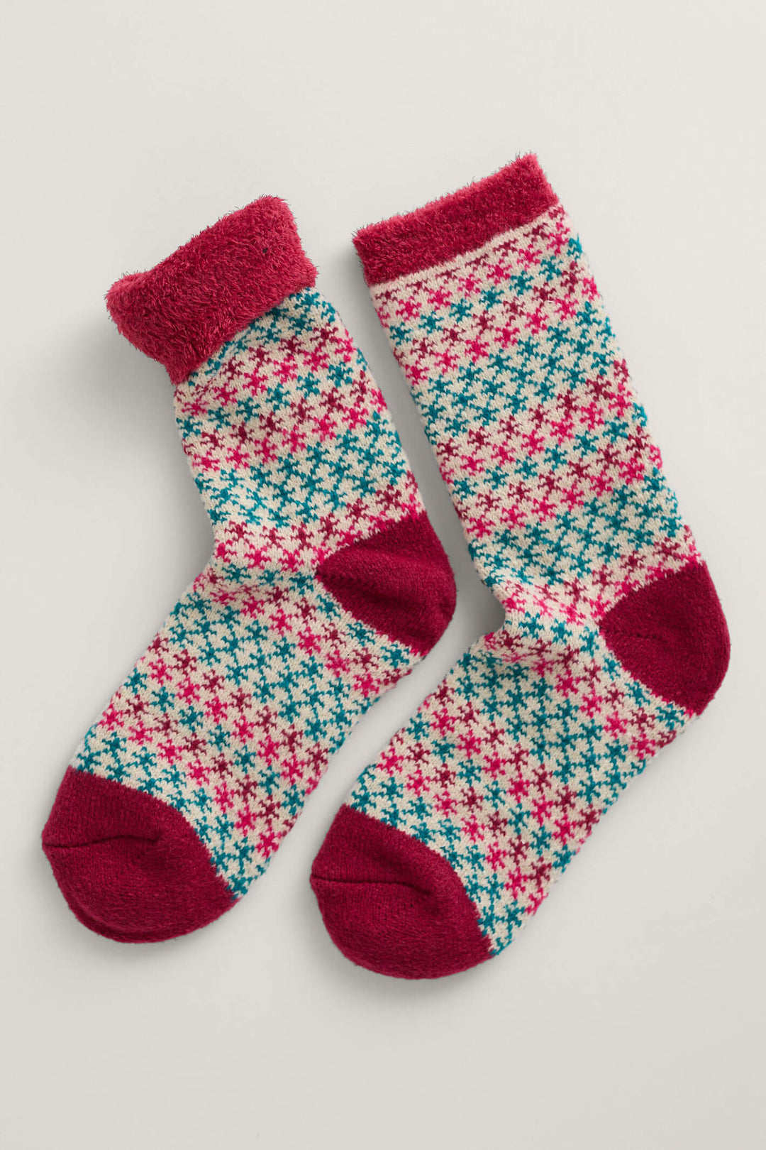 Seasalt Cross Stitch Wild Berry Cabin Socks - Shirley Allum Boutique