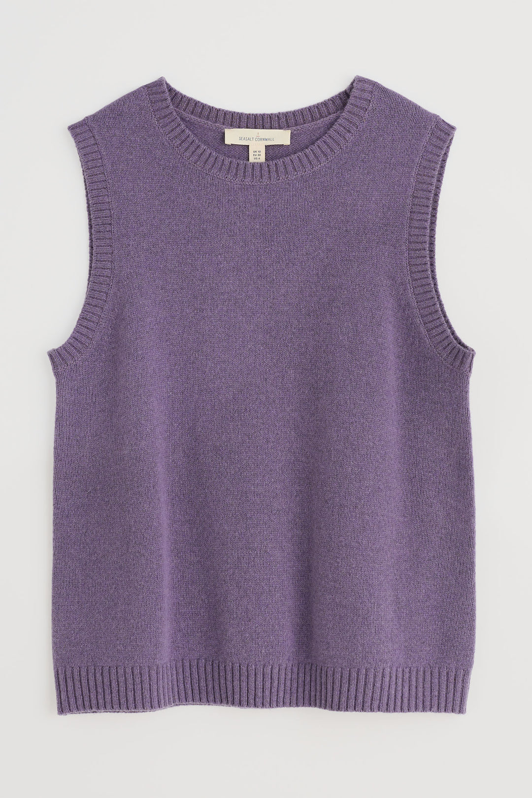 Seasalt East View Vest Tanktop Echium Mauve Melange WM29966R - Shirley Allum Boutique