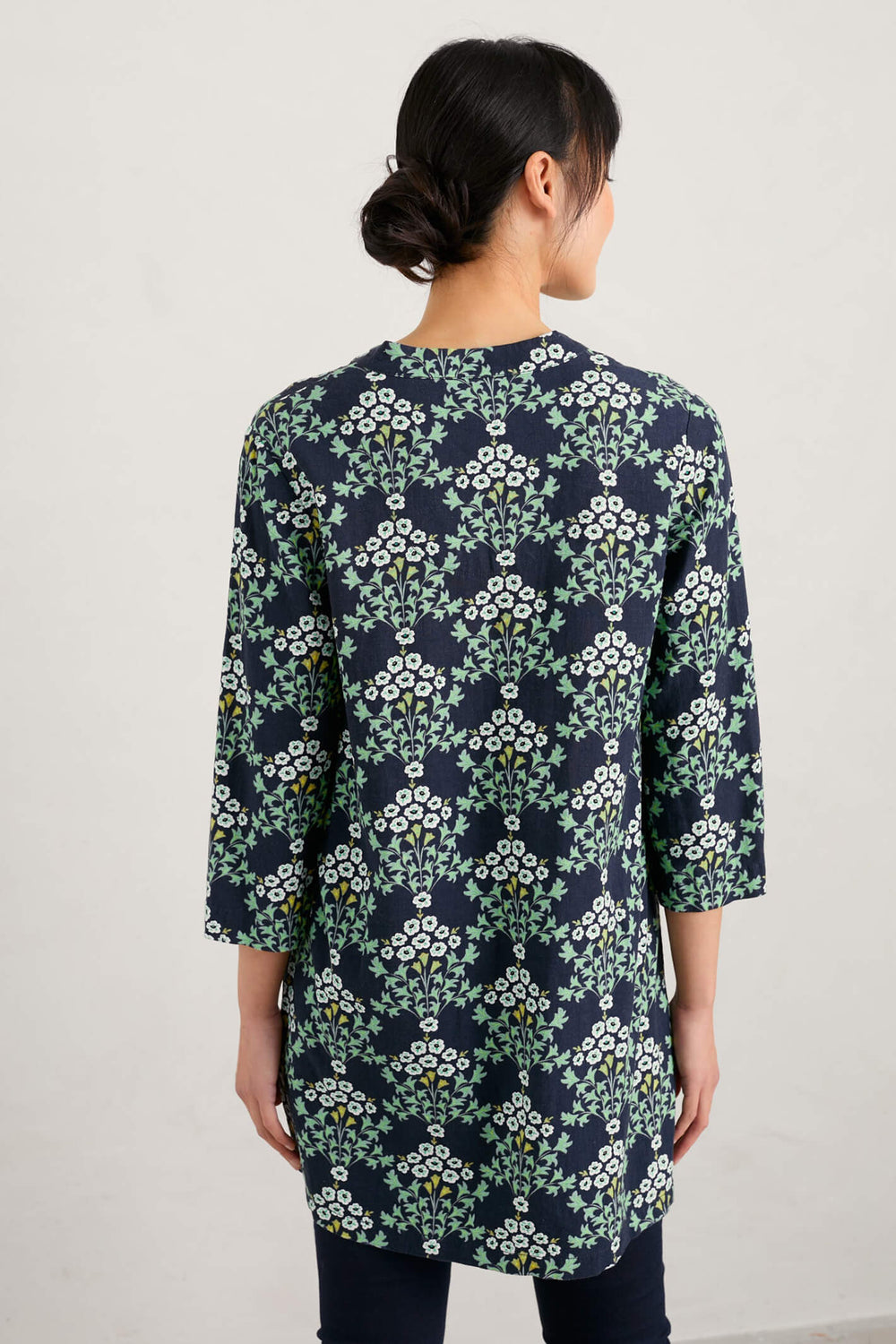 Seasalt Hayle Bar Tunic Vines Maritime Green Tunic - Shirley Allum Boutique