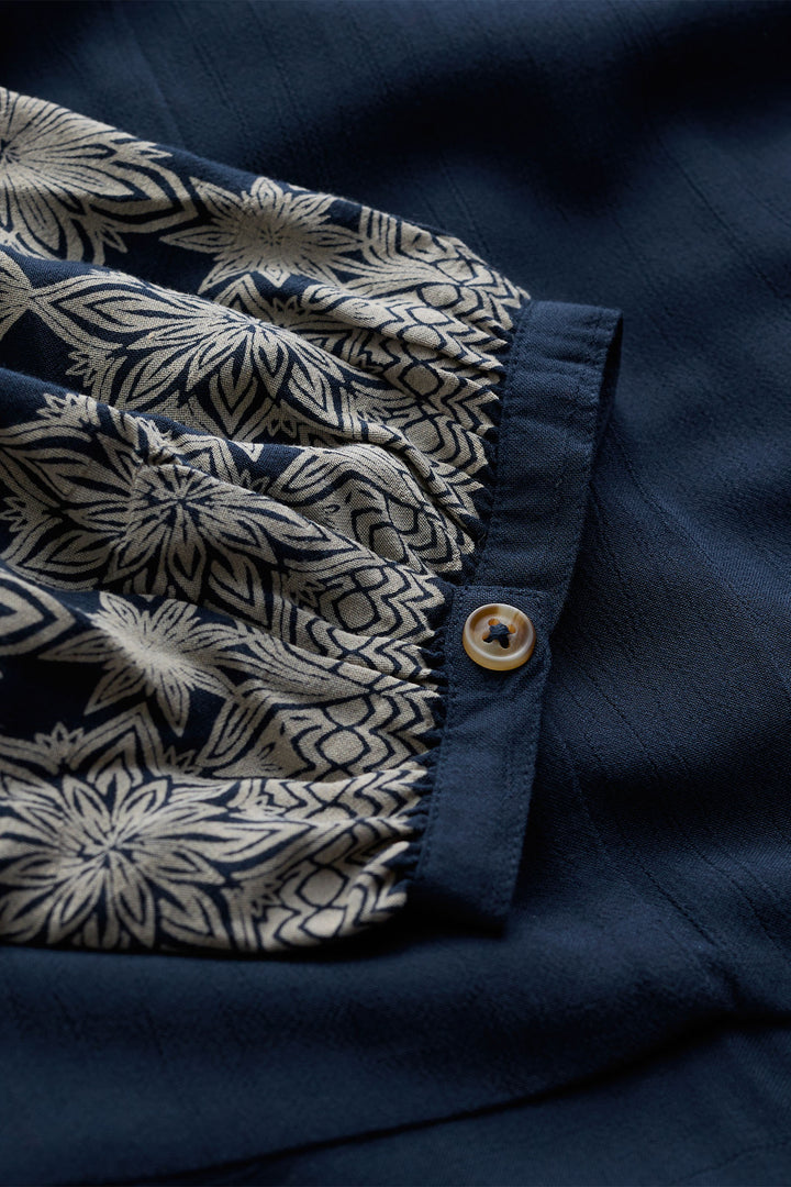 Seasalt High Woods Shirt Ice Flower Maritime - Shirley Allum Boutique
