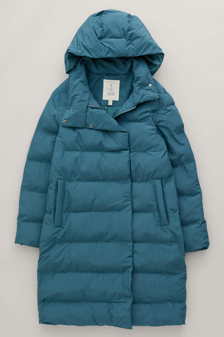 Seasalt Holywell Bay Dusky Jade Green Waterproof Padded Coat - Shirley Allum Boutique