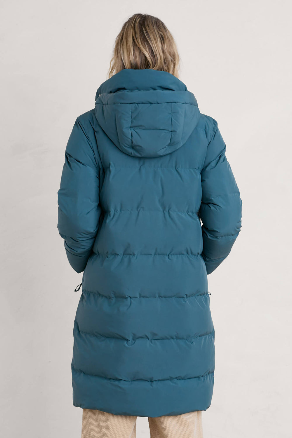 Seasalt Holywell Bay Dusky Jade Green Waterproof Padded Coat - Shirley Allum Boutique