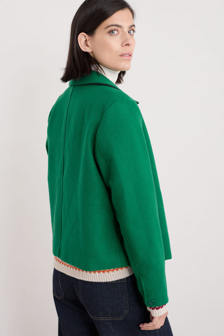 Seasalt Jacket West Moor Wool-Blend Glade Green WM35871R - Shirley Allum Boutique