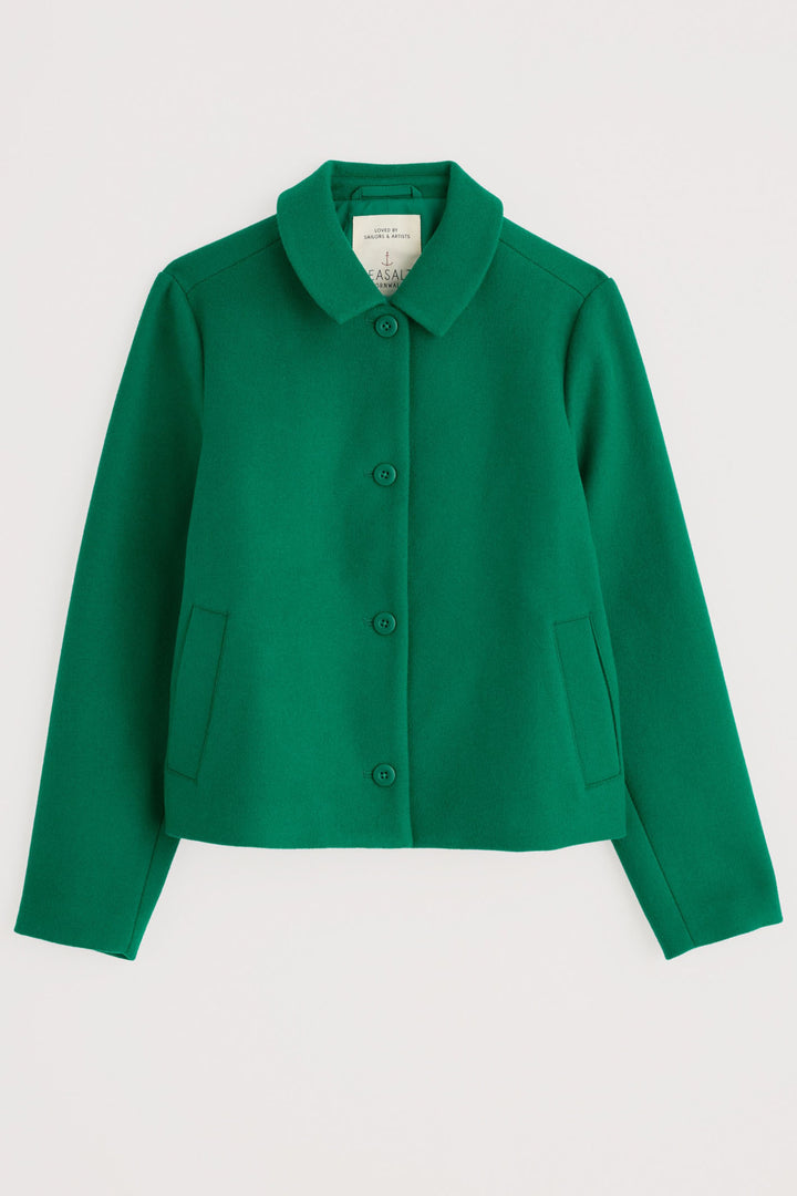 Seasalt Jacket West Moor Wool-Blend Glade Green WM35871R - Shirley Allum Boutique