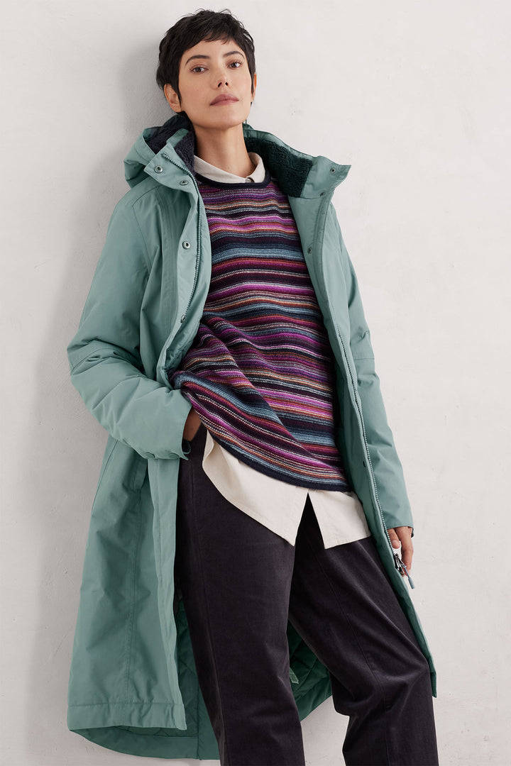 Seasalt Janelle Raincoat Litchen Blue B-RN35907-14248 - Shirley Allum Boutique