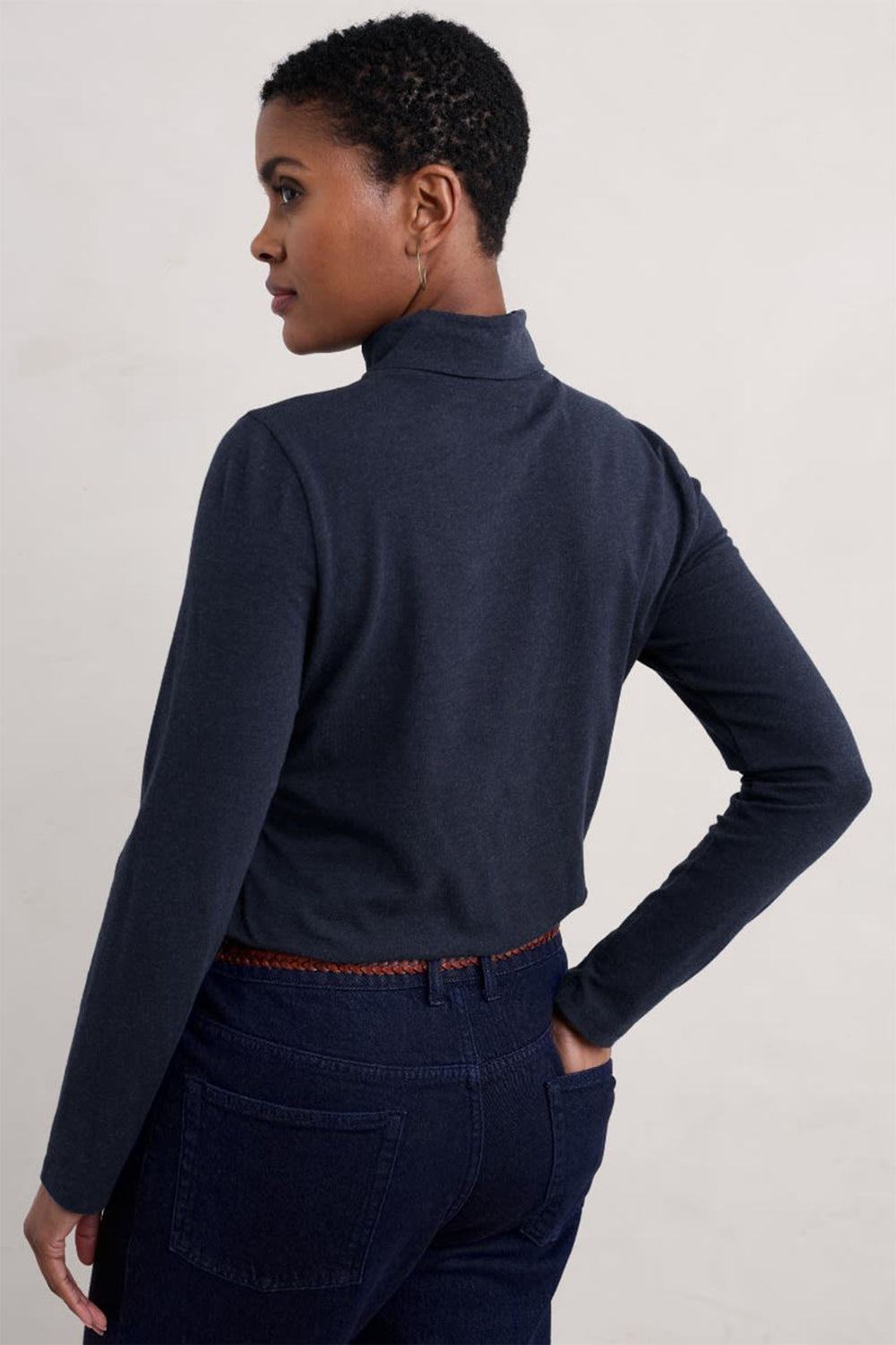 Seasalt Landing Roll Neck Top Regular Maritime b-wm25766 23345 - Shirley Allum Boutique
