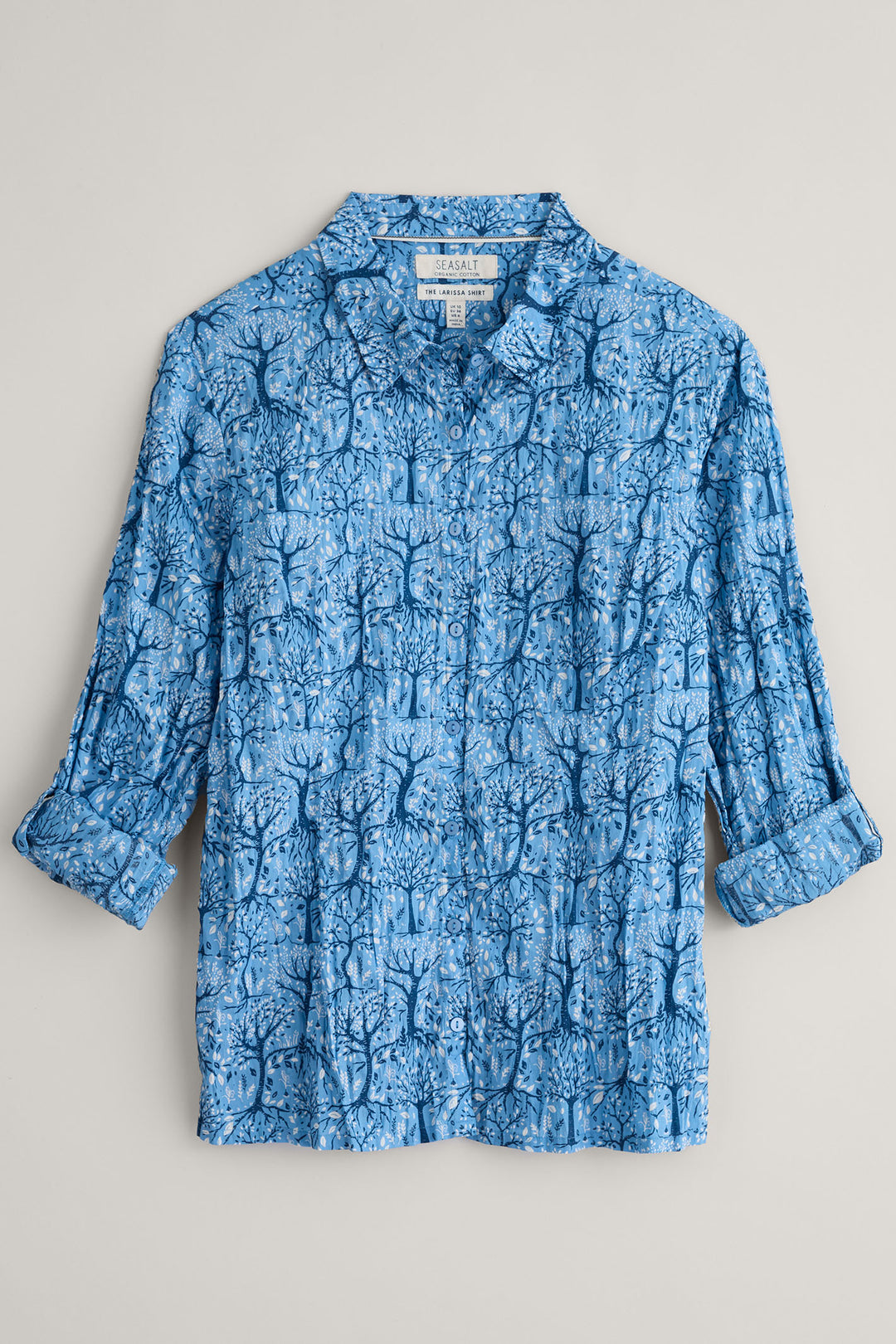 Seasalt Larissa Blue Wild Woodland Clear Sky Print Shirt - Shirley Allum Boutique