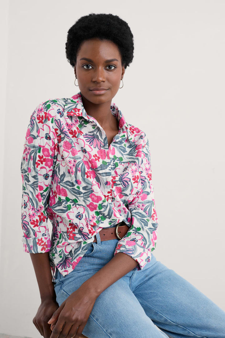 Seasalt Larissa Cotton Shirt Garden Flowers Tulip WM23525-36939 - Shirley Allum Boutique