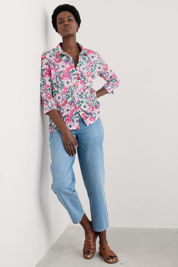 Seasalt Larissa Cotton Shirt Garden Flowers Tulip WM23525-36939 - Shirley Allum Boutique