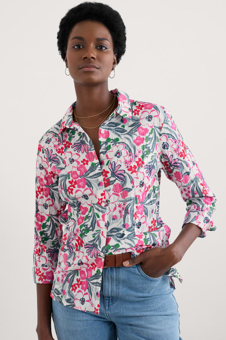 Seasalt Larissa Cotton Shirt Garden Flowers Tulip WM23525-36939 - Shirley Allum Boutique