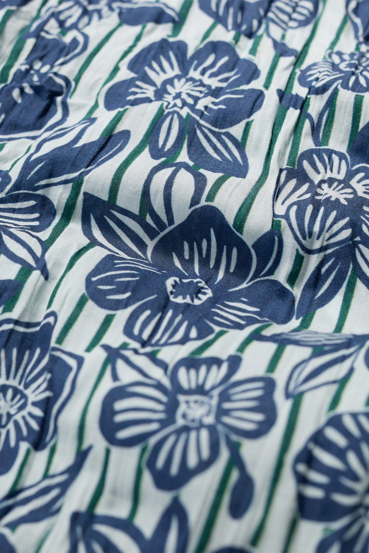 Seasalt Larissa Floral Imprint Chalk Blue Print Shirt