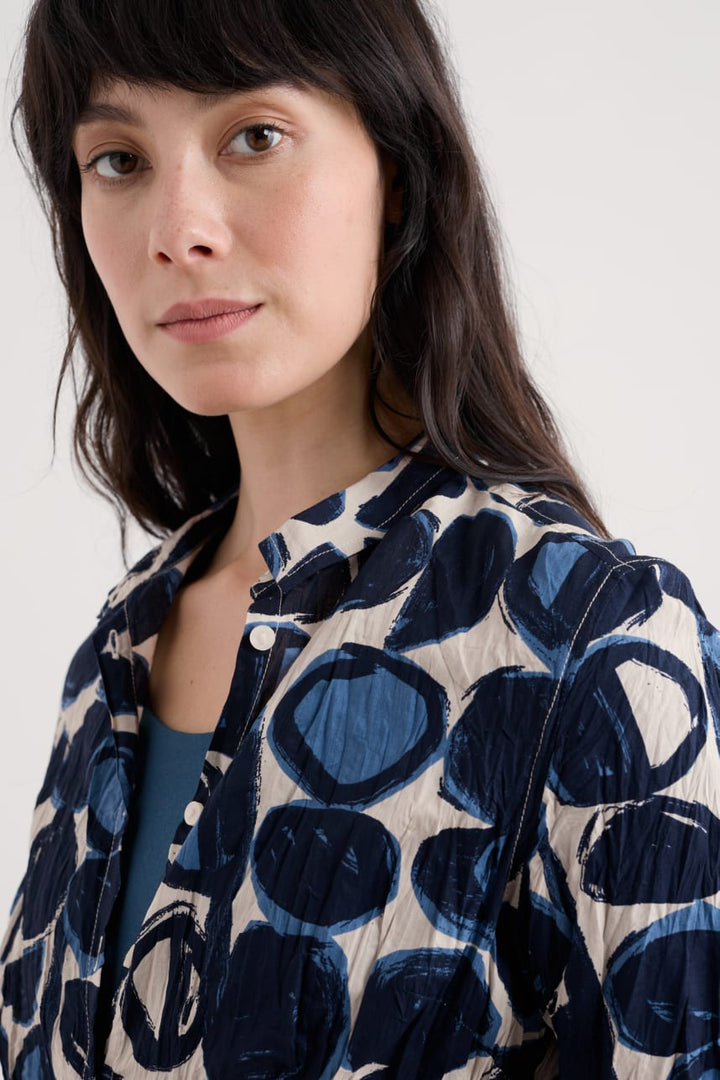 Seasalt Larissa Shirt Pebble Monoprint Aran WM00243R - Shirley Allum Boutique