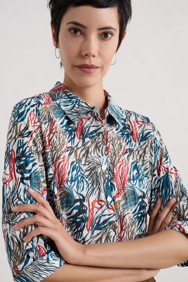 Seasalt Larissa Shirt River Kelp Chalk Blue B-WM23525-33047 - Shirley Allum Boutique