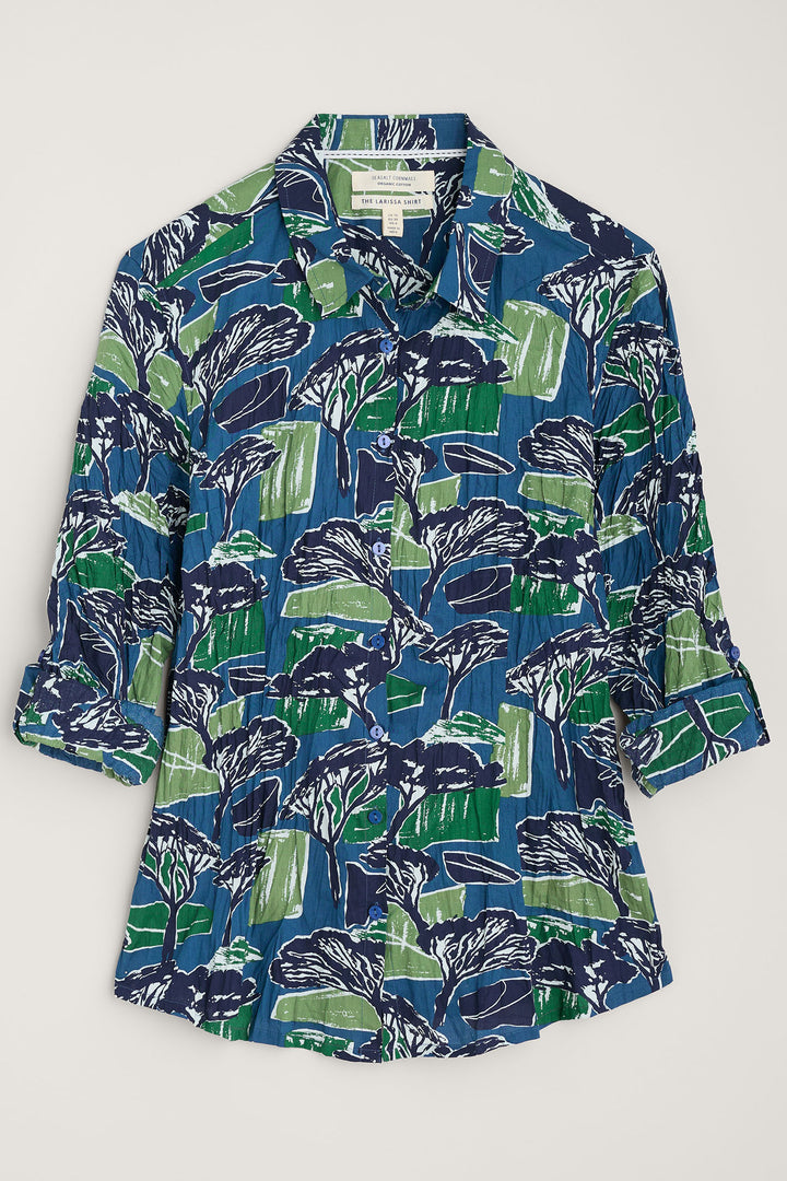 Seasalt Larissa Shirt Sketchbook Trees Sea Cave - Shirley Allum Boutique