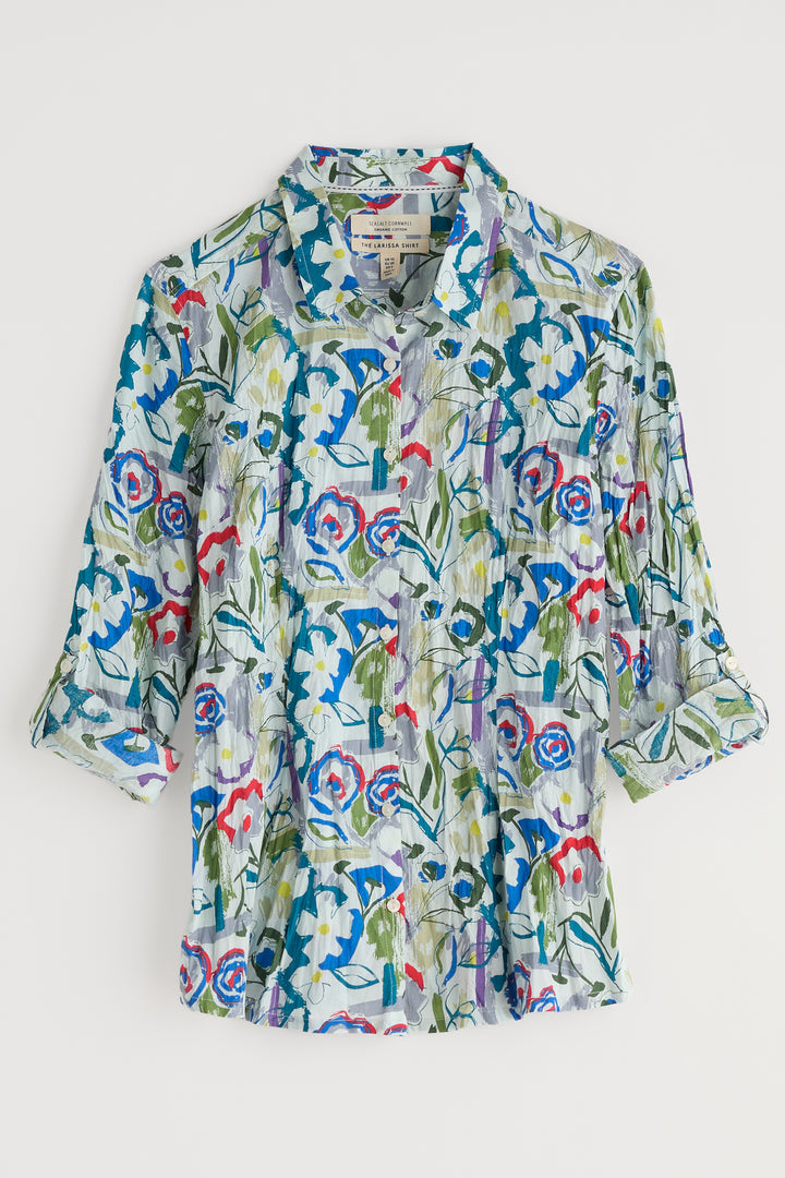 Seasalt Larissa Shirt Studio Floral Chalk WM00243R - Shirley Allum Boutique
