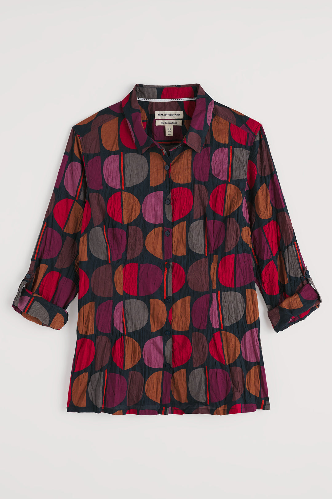 Seasalt Larissa WM00243R Half Moon Stamp Onyx Print Shirt