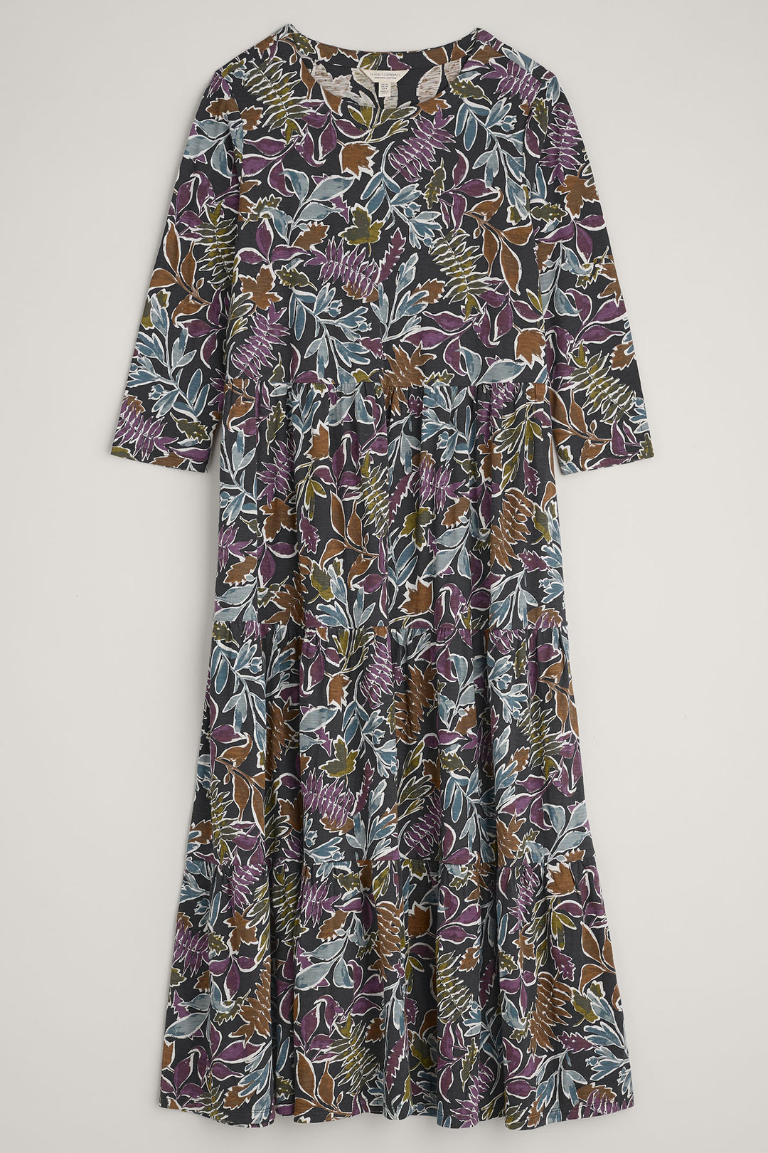 Seasalt Line Strokes Dress Regular Inked Foliage Onyx - Shirley Allum Boutique