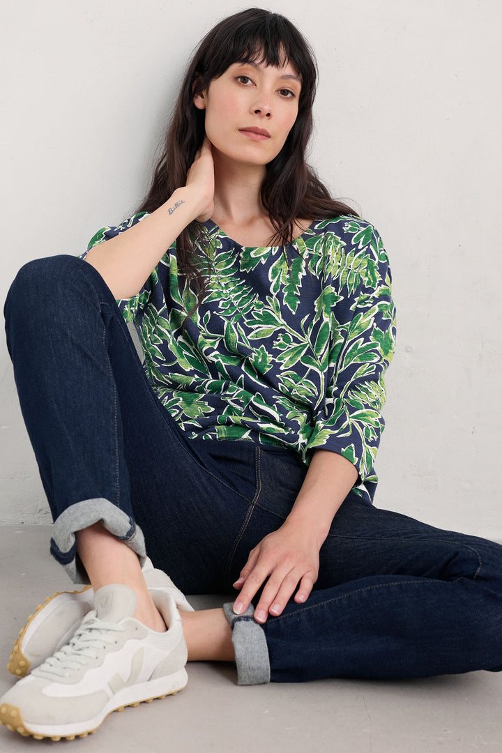 Seasalt Living Canvas Top Inked Foliage Maritime - Shirley Allum Boutique