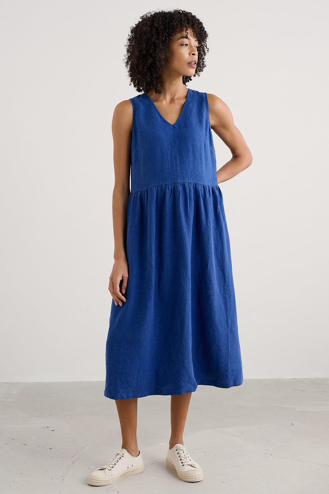 Seasalt Lowland Heather Dress Regular Bright Marine WM30454-34529 - Shirley Allum Boutique
