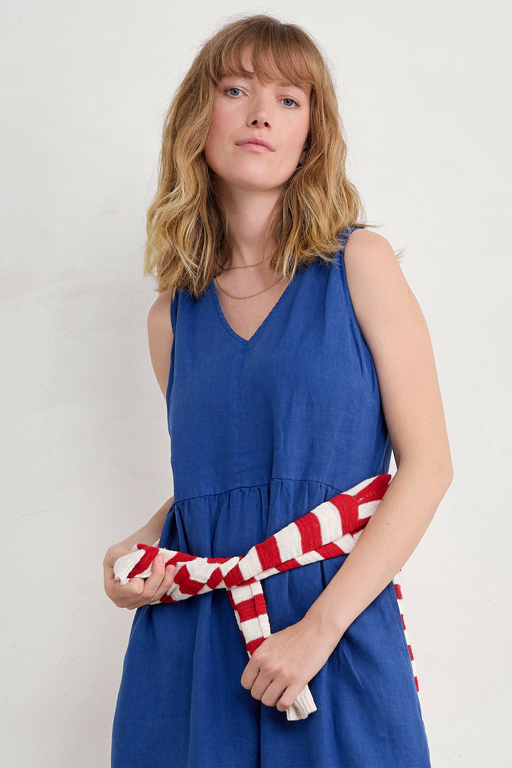 Seasalt Lowland Heather Dress Regular Bright Marine WM30454-34529 - Shirley Allum Boutique